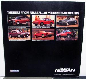 1986 Nissan Pulsar NX Dealer Sales Brochure Features Options Specifications