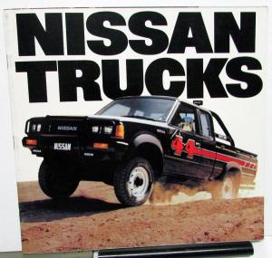 1984 Nissan Trucks Dealer Sales Brochure Pickup King Cab 4X4 Sport Truck