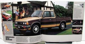 1984 Nissan Trucks Dealer Sales Brochure Pickup King Cab 4X4 Sport Truck