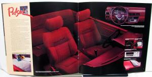 1985 Nissan Pulsar NX Dealer Sales Brochure Features Options Specifications