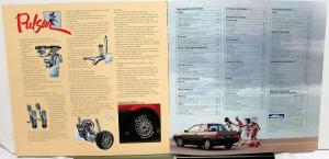 1985 Nissan Pulsar NX Dealer Sales Brochure Features Options Specifications