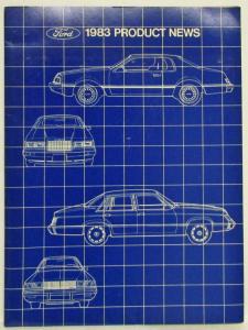 1983 Ford Lincoln-Mercury Press Kit - T-bird Cougar Bronco Mustang Escort Capri