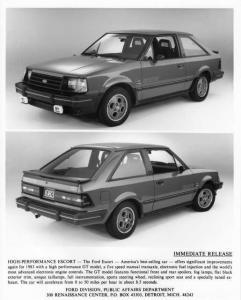 1983 Ford Escort Press Photo 0297