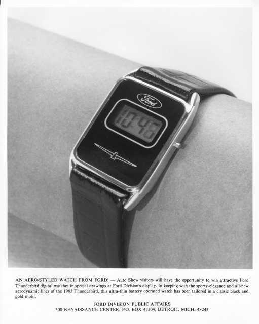 1983 Ford Thunderbird Aero-Styled Watch Press Photo 0302