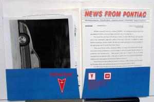 1985 Pontiac Auto Show Press Kit - Grand Am Fiero Trans Am Sunbird