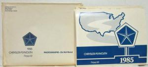 1985 Chrysler-Plymouth Press Kit LeBaron Laser New Yorker 5th Ave Gran Fury Limo