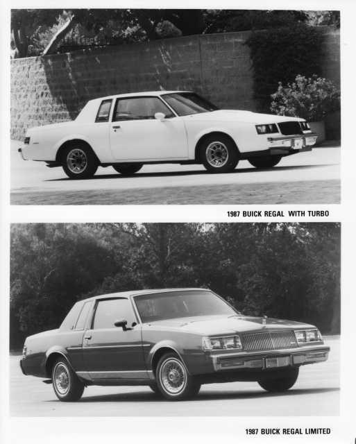 1987 Buick Regal with Turbo & Limited Press Photo 0142