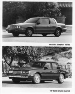 1987 Buick Somerset Limited & Skylark Custom Press Photo 0144