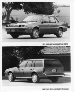 1987 Buick Skyhawk Custom Sedan & Wagon Press Photo 0146