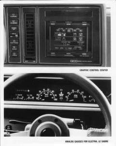 1987 Buick Graphic Control Center & Gauges Electra & LeSabre Press Photo 0148