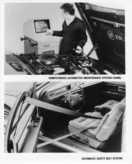 1987 Buick CAMS & Automatic Safety Belt System Press Photo 0150