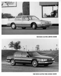 1988 Buick Electra Limited Sedan & Park Avenue Press Photo 0158