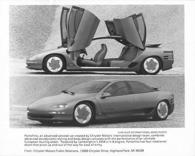 1988 Chrysler Portofino Concept Car Press Photo 0058