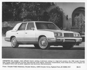 1988 Chrysler New Yorker Turbo Press Photo 0061