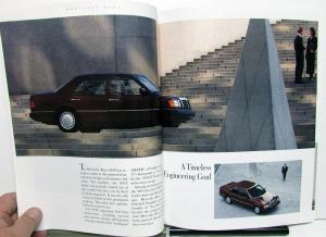 1990 Mercedes-Benz 300 Class Dealer Prestige Sales Brochure Large Features