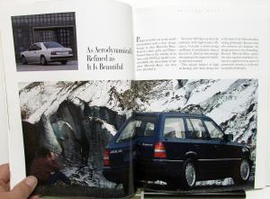 1990 Mercedes-Benz 300 Class Dealer Prestige Sales Brochure Large Features