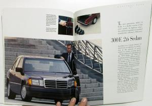 1990 Mercedes-Benz 300 Class Dealer Prestige Sales Brochure Large Features