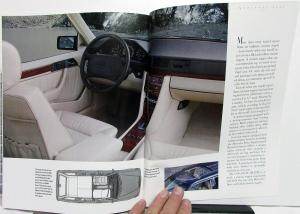 1990 Mercedes-Benz 300 Class Dealer Prestige Sales Brochure Large Features
