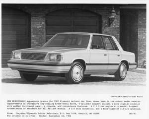 1985 Plymouth Reliant Press Photo 0057