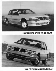 1987 Pontiac Grand Am SE Coupe and LE Sedan Press Photo 0120