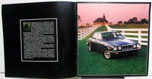 1985 Jaguar Dealer Sales Brochure XJ12 Vanden Plas XJ6 Sovereign Features
