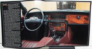 1985 Jaguar Dealer Sales Brochure XJ12 Vanden Plas XJ6 Sovereign Features