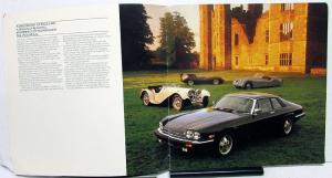 1987 Jaguar XJ-S Dealer Prestige Sales Brochure Large Features Specifications