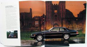 1987 Jaguar XJ-S Dealer Prestige Sales Brochure Large Features Specifications
