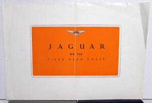 1951 Jaguar XK 120 Fixed Head Coupe Dealer Sales Brochure Folder Original