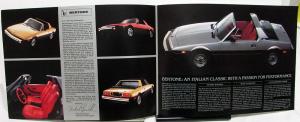 1984 Bertone Import Sports Car Dealer Sales Brochure Large Folder Features Specs