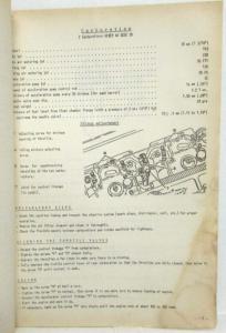 1967 Alfa Romeo GT 1300 Junior Tech Characteristics & Inspection Specs & Supps