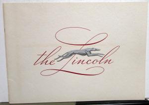 1939 Lincoln V-12 Custom Brunn Judkins LeBaron Willoughby Sale Brochure Oct 38