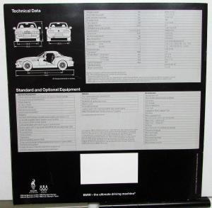 1996 BMW Z3 Roadster Dealer Prestige Sales Brochure 007 James Bond Goldeneye Car
