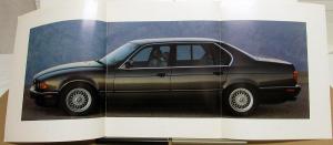 1990 BMW 750iL Dealer Prestige Sales Brochure Large Features Specs