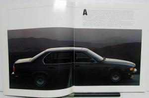 1988 BMW 750 iL Dealer Prestige Sales Brochure Large Features Specs