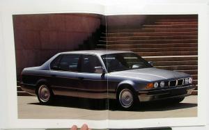 1988 BMW 750 iL Dealer Prestige Sales Brochure Large Features Specs