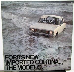 1968 Ford Dealer Cortina Model C Import Sales Brochure GT Deluxe Wagon
