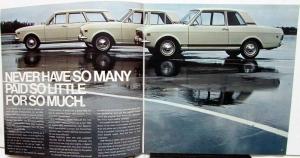 1968 Ford Dealer Cortina Model C Import Sales Brochure GT Deluxe Wagon