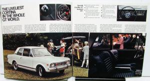 1968 Ford Dealer Cortina Model C Import Sales Brochure GT Deluxe Wagon