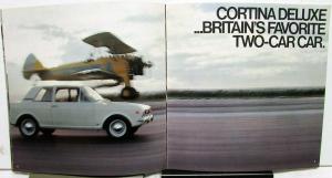 1968 Ford Dealer Cortina Model C Import Sales Brochure GT Deluxe Wagon