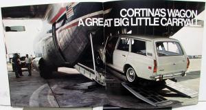 1968 Ford Dealer Cortina Model C Import Sales Brochure GT Deluxe Wagon
