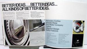 1968 Ford Dealer Cortina Model C Import Sales Brochure GT Deluxe Wagon