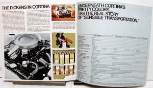 1968 Ford Dealer Cortina Model C Import Sales Brochure GT Deluxe Wagon