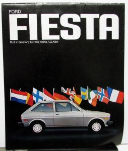 1978 Ford Fiesta Dealer Sales Brochure Import Features Options Specs