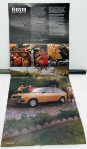 1978 Ford Fiesta Dealer Sales Brochure Import Features Options Specs