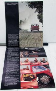 1978 Ford Fiesta Dealer Sales Brochure Import Features Options Specs