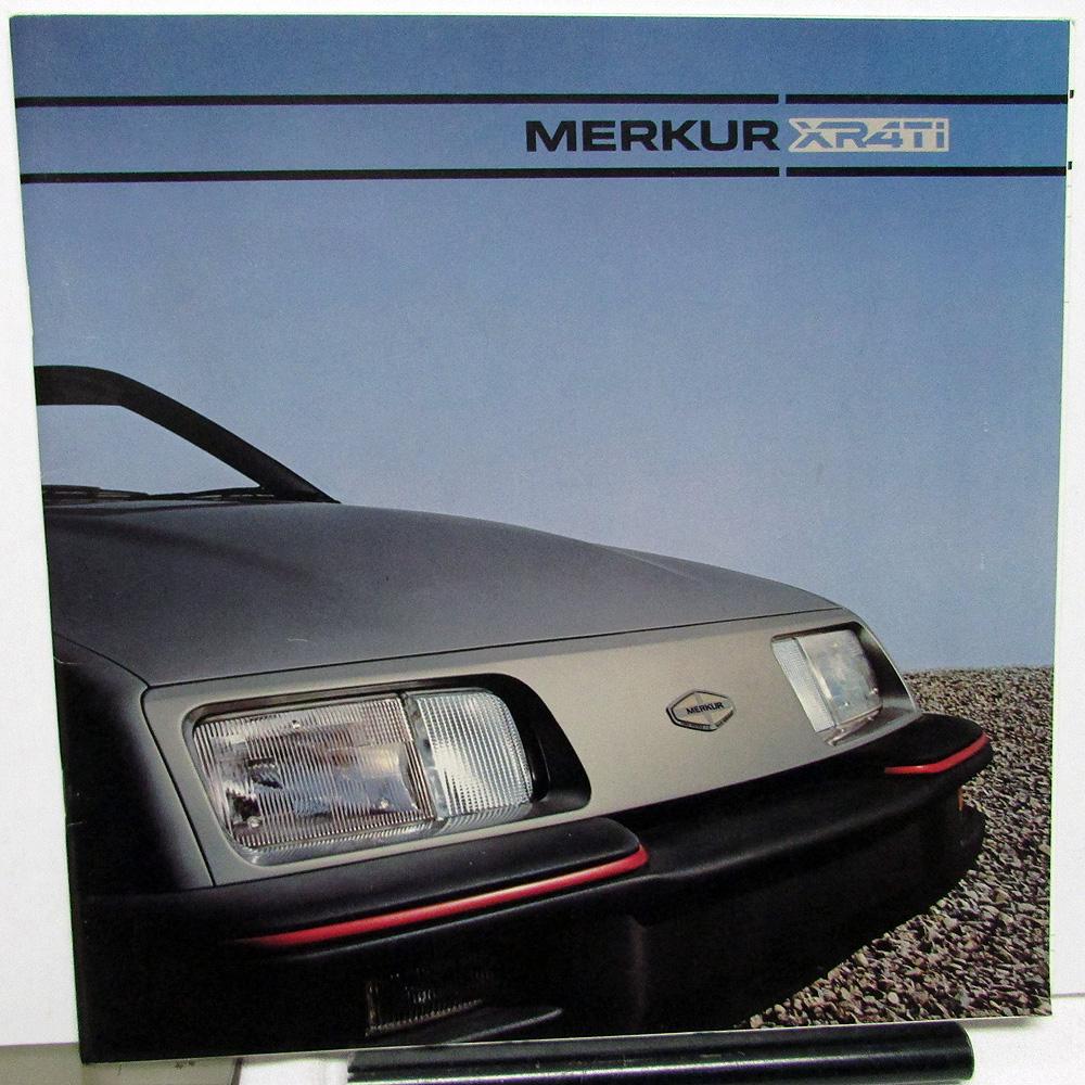 1985 Lincoln Mercury Dealer Merkur XR4Ti Import Dealer Sales Brochure Large
