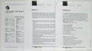 2000 Mercury Sable Press Kit