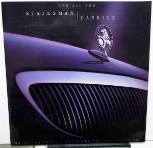 1999 Holden Statesman & Caprice Dealer Australian Market Prestige Sales Brochure