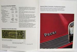 1974 American Motors Corporation Annual Report